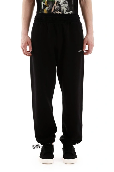 Shop Off-white Jogger Pants In Black Black