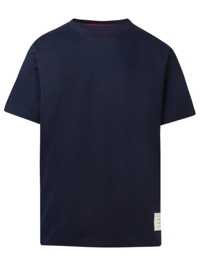 Shop Thom Browne Blue T-shirt In Navy