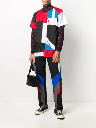 Koché Patchwork T-shirt In Rosso