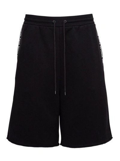 Shop Moncler Genius Bermuda Shorts By Fragment® In Black