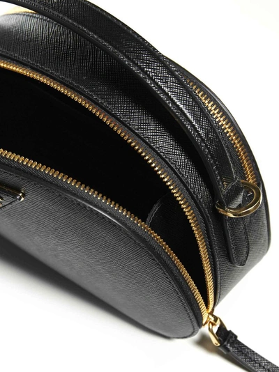 Shop Prada Odette Shoulder Bag In Black