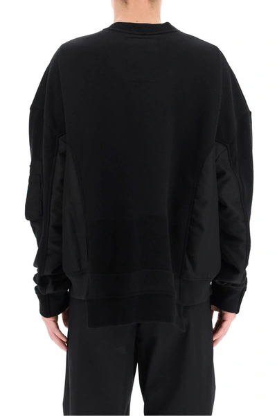 Shop Valentino Vltn Embossed Sweatshirt In Nero