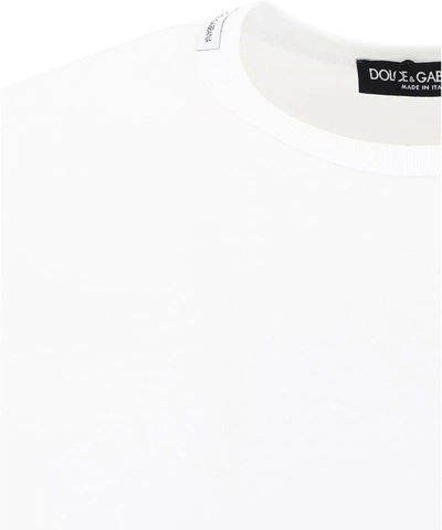 Shop Dolce & Gabbana Logo Embroidery T-shirt In White