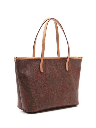 Shop Etro Paisley Patterned Tote Bag In Multi