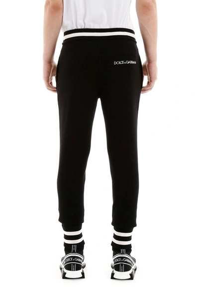 Shop Dolce & Gabbana Wool Joggers In Nero