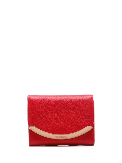 Shop See By Chloé Lizzie Compact Wallet In Red