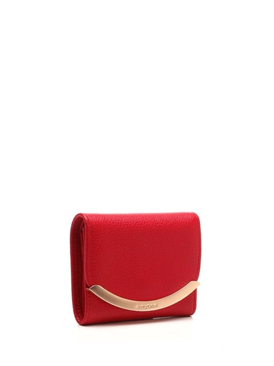 Shop See By Chloé Lizzie Compact Wallet In Red
