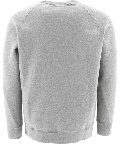 Shop Maison Kitsuné "fox Head" Sweatshirt In Grey