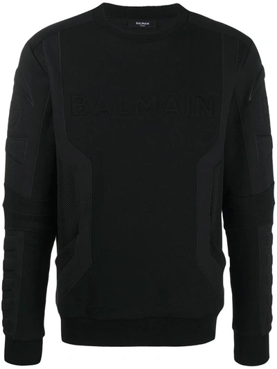 Shop Balmain Sweaters In Nero