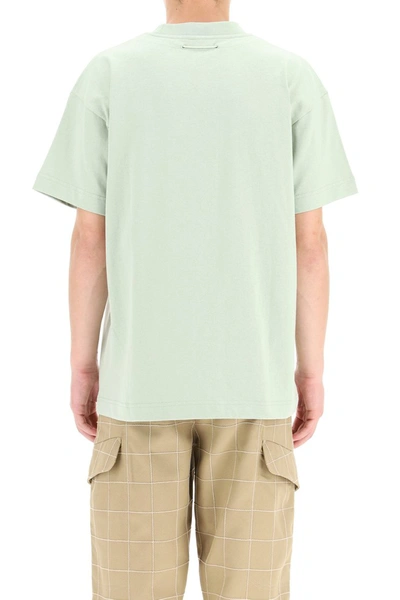 Shop Jacquemus Olive Drawstring T-shirt In Light Green