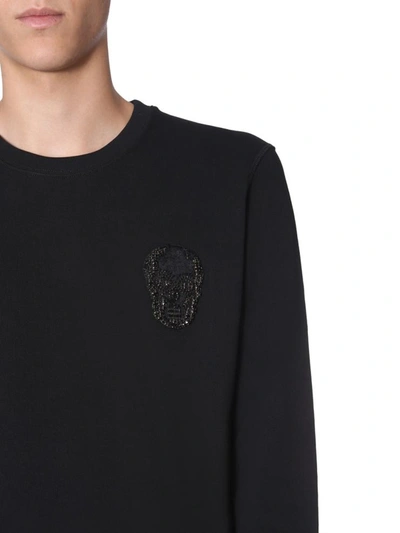 Shop Alexander Mcqueen Crew Neck Sweatshirt In Black