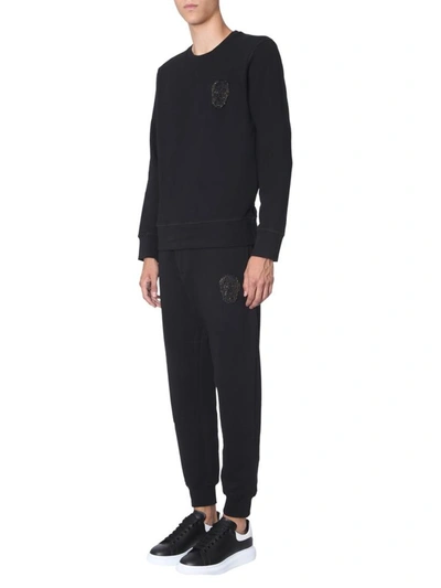 Shop Alexander Mcqueen Crew Neck Sweatshirt In Black