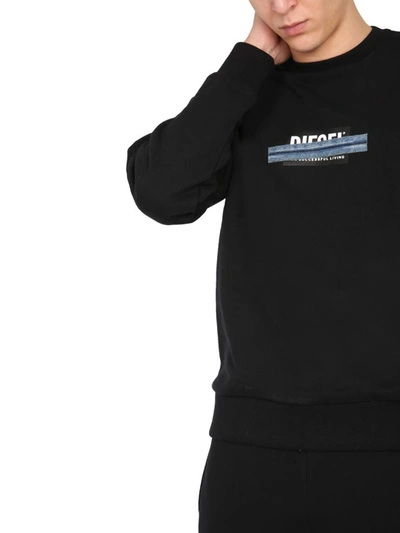 Shop Diesel "s-girk-n83" Sweatshirt In Black