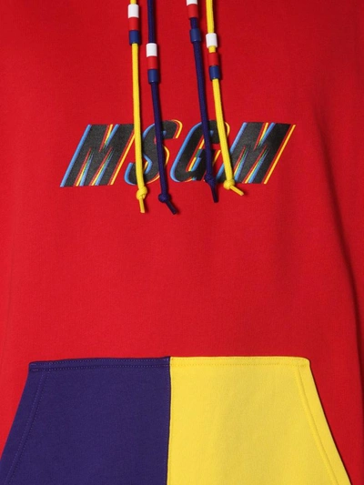 Shop Msgm Colour Block Sweater In Multicolour