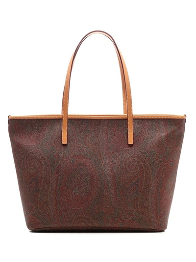 Shop Etro Paisley Patterned Tote Bag In Multi