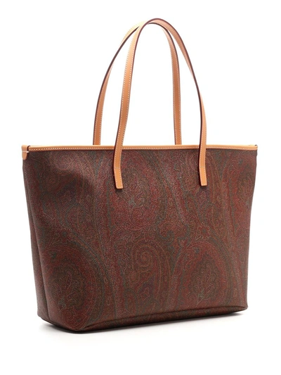 Shop Etro Paisley Patterned Tote Bag In Multi