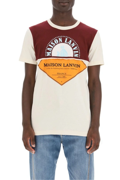 Shop Lanvin Maison  T-shirt In Ecru