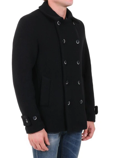 Shop Barena Venezia Wool Coat Black