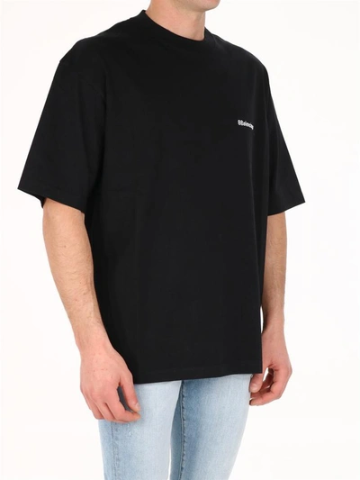 Shop Balenciaga Logo T-shirt Black