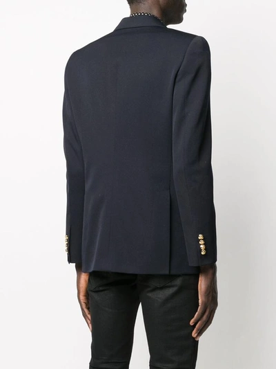 Shop Celine Céline Jackets In Blu