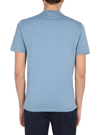 Shop Brunello Cucinelli Slim Fit T-shirt In Azure