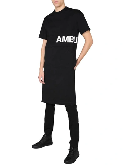 Shop Ambush Round Neck Dress In Black