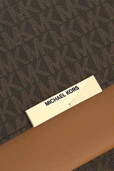 Shop Michael Michael Kors Jade Logo Crossbody Bag In Brnacorn