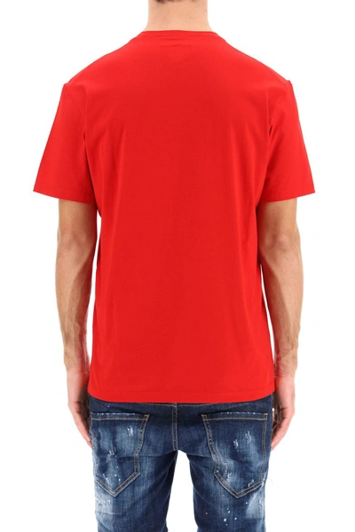 Shop Dsquared2 Icon Print T-shirt In Red