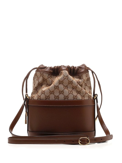 Shop Gucci Horsebit 1955 Bucket Bag In Brown