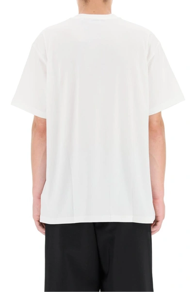 Shop Burberry T-shirt With Collage Print In White