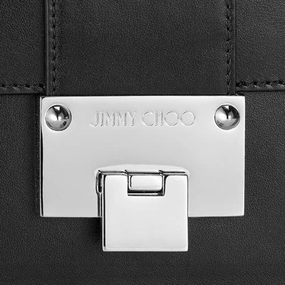 Shop Jimmy Choo Rebel Black Smooth Leather Cross Body Bag