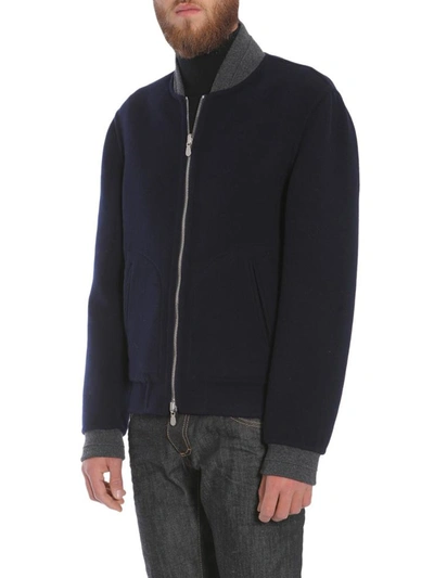 Shop Brunello Cucinelli Reversible Bomber Jacket In Blue