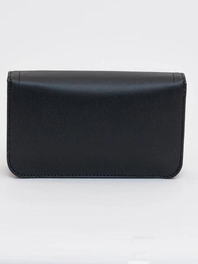 Shop Longchamp Cavalcade Wallet On Chain In Black
