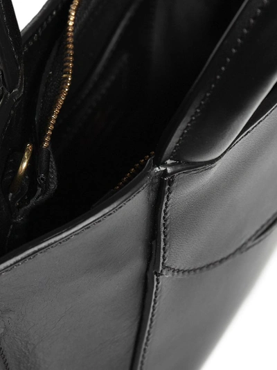 Shop Atp Atelier Leuca Mini Top Handle Bag In Black