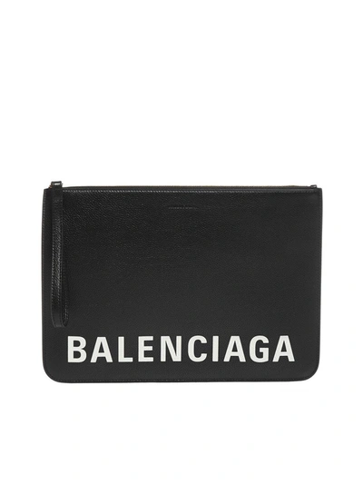 Shop Balenciaga Cash Pouch In Black
