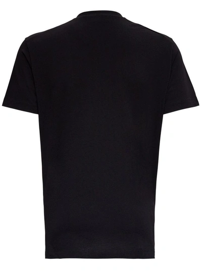 Shop Dsquared2 Cotton T-shirt With Front Logo Print In Black