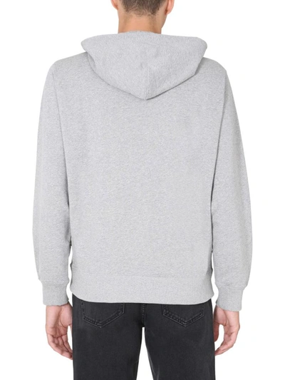 Shop Kenzo Sweatshirt With Zip In Grey