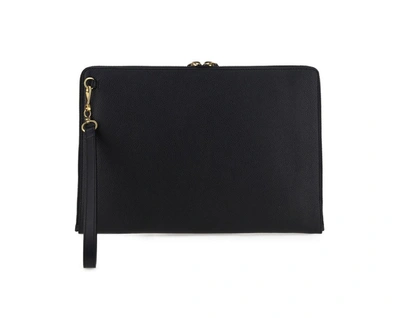 Shop Balenciaga Zipped Clutch Bag In Black