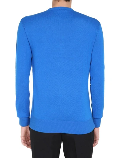 Shop Givenchy Crew Neck Sweater In Blue