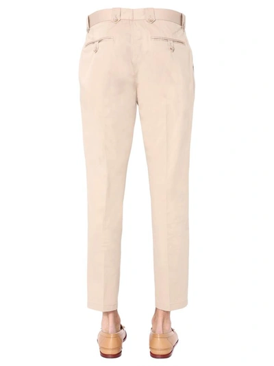 Shop Dolce & Gabbana Pants With Clips In Beige