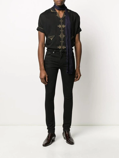 Shop Saint Laurent Shirts In Nero