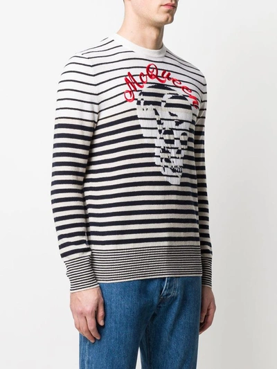 Shop Alexander Mcqueen Sweaters White