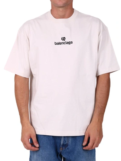 Shop Balenciaga Logo T-shirt White