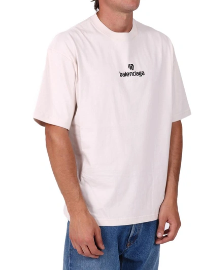 Shop Balenciaga Logo T-shirt White