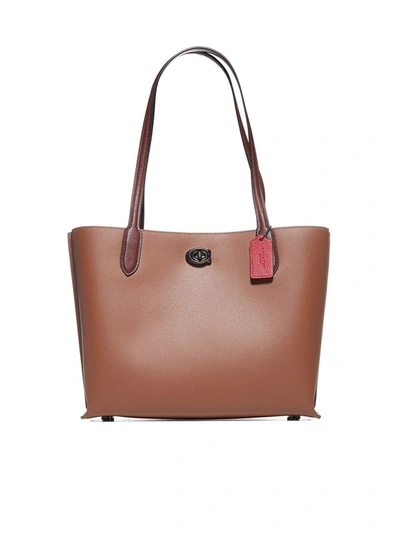 Shop Coach Willow Tote Bag In Brown