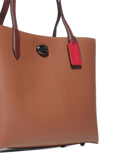 Shop Coach Willow Tote Bag In Brown