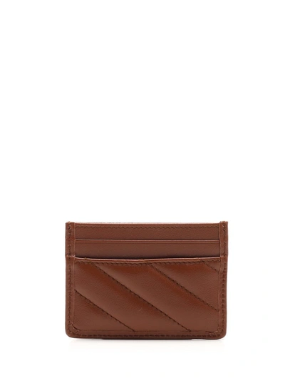 Shop Gucci Gg Marmont Matalssé Card Case In Brown