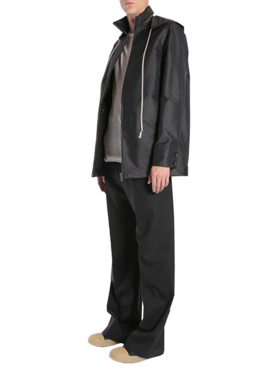 Shop Rick Owens Dirt Windbreaker In Black