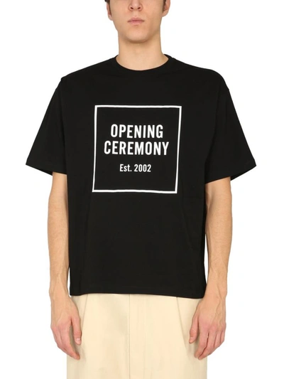 Shop Opening Ceremony Crew Neck T-shirt In Black