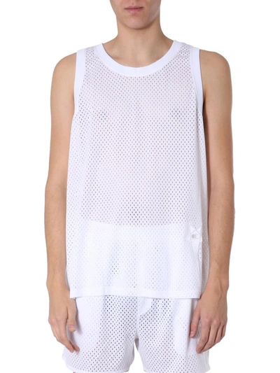 Shop Rick Owens Tank With Logo In White